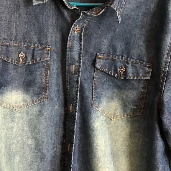 Denim & rivets button down, NWOT - Picture 3 of 6